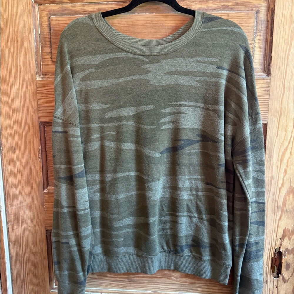 Women's Olive Camouflage Sweatshirt